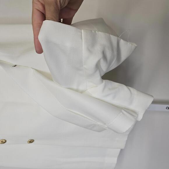 Vintage White‎ Women's Casual Skorts with Gold Button Detail 14 - Picture 7 of 7